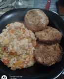 MILANESAS VEGANAS DE BERENJENA CON ARROZ (🌱) #222!!!!!
