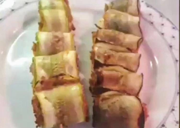 Involtini di zucchine e melanzane al forno