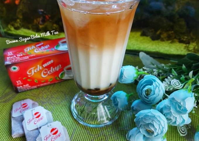 Bagaimana Membuat Brown Sugar Boba Milk Tea, Enak