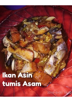 Foto resep Ikan Asin tumis Asam