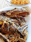 Bife ancho sellado inverso  y puré de zanahorias especiadas