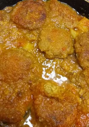 ডালের বড়া তরকারি (daler borar torkari recipe in Bengali) রেসিপির প্রধান ছবি