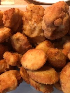 Rántott csirkemell, karfiol, cukkini recept fotója