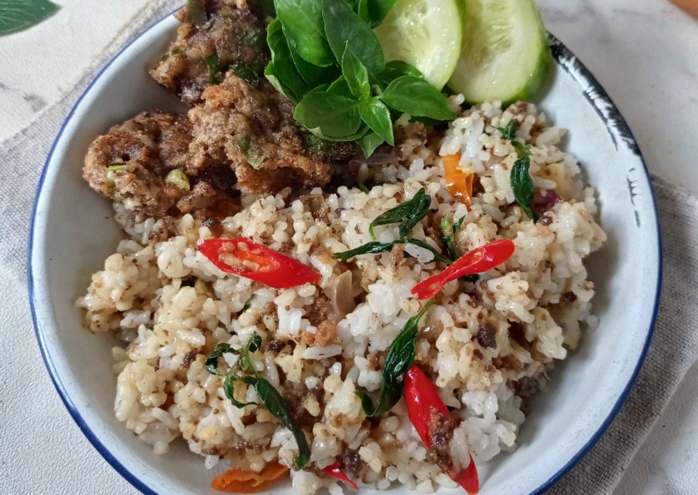 Cara Gampang Menyiapkan Nasi tutug oncom & oncom goreng Anti Gagal