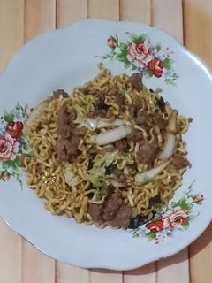 Foto resep Mie goreng daging kerbau
