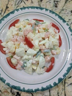 A picture of Macaroni salad.