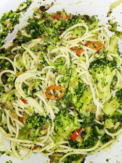 Una foto de Spaghettis de la huerta