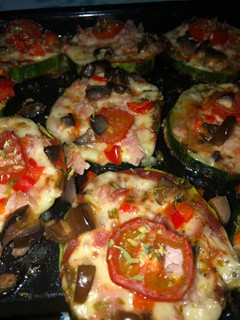 Una foto de Pizza de zapallo italiano / zucchini
