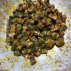 A picture of Bhindi sabji.