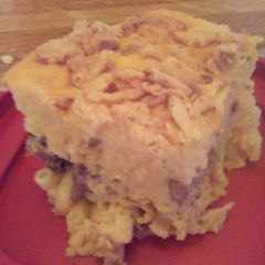A picture of Baked Mac and Cheese.