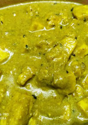 A picture of Dahi dhaniya paneer.