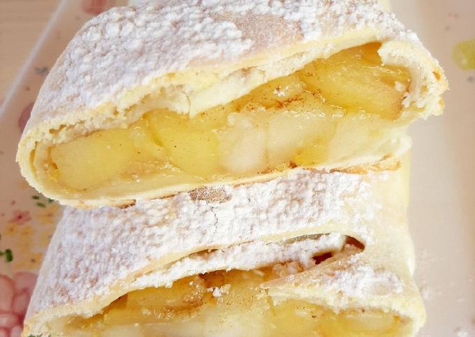 Strudel de manzanas ? súper fácil y rápido Receta de Norali - Cookpad