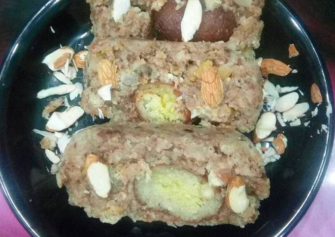 Bread halwa with surprise