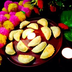 Mava gujiya (ghughra) A picture of Mava gujiya (ghughra).