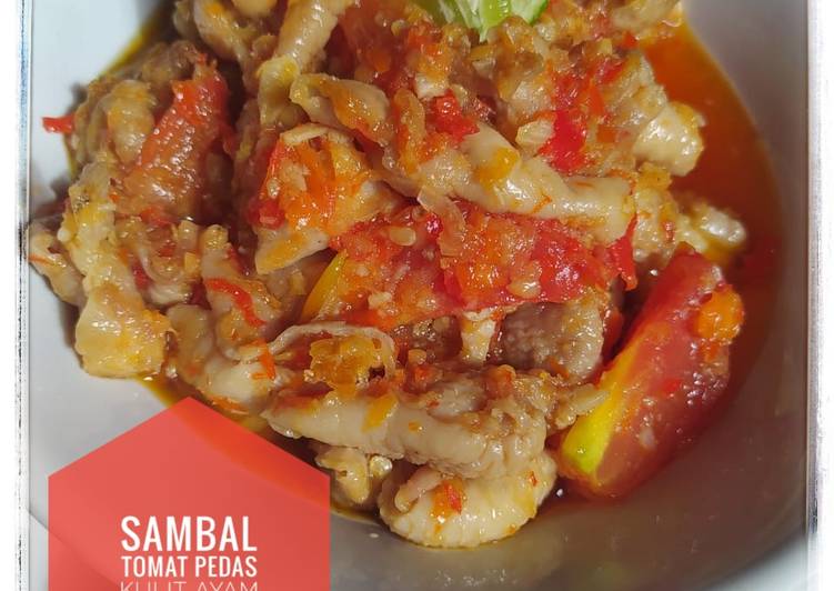 Langkah Mudah untuk Membuat Sambal Tomat Pedas Kulit Ayam Anti Gagal