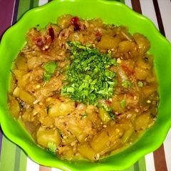 A picture of Lauki ki bhujia.