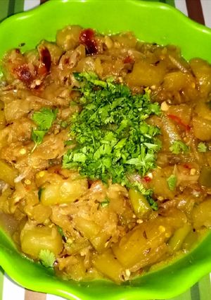 A picture of Lauki ki bhujia.