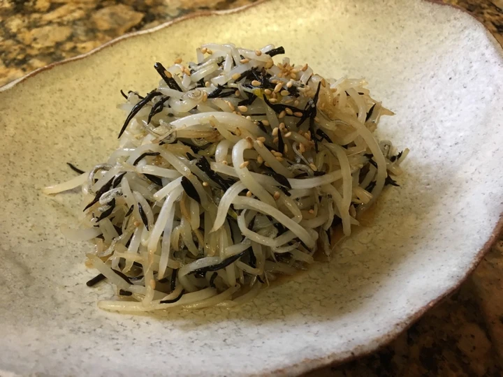 Easy Ways Prepare|Recipe} Hijiki salad with mung bean sprouts and young sadine the Can Spoil the Tongue