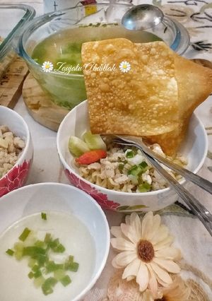 Foto resep Mie pangsit Malang-an gurih sehat ala Abdillah Fam's kitchen