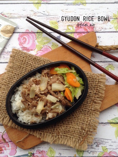 Foto resep The Quickie Express Gyudon Rice Bowl ala Yoshinoya