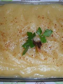 Una foto de Puré de manzana