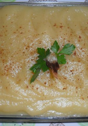 Una foto de Puré de manzana