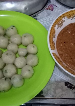 Foto resep Cilok bumbu kacang pedas asin manis