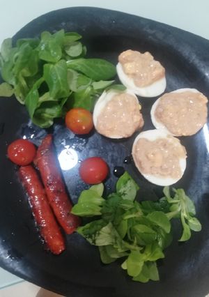 Una foto de Huevos rellenos