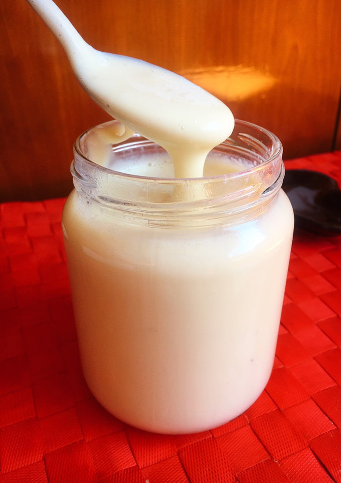 Una foto de Leche condensada saludable