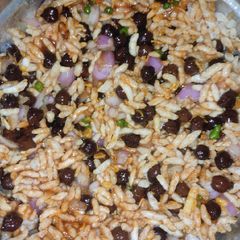 A picture of Kale chane ki bhel.