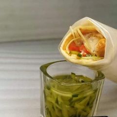 A picture of Shawarma wrap.