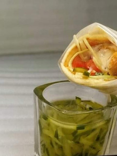 A picture of Shawarma wrap.