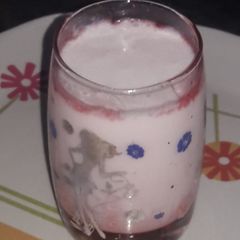 A picture of Roohafza milk.