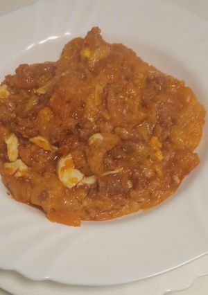 Una foto de Sopa de ajo en Colorao al tomillo 😜😋