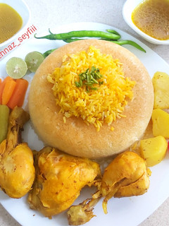 عکسی از دستور چلو مرغ رژیمی (آبپز)
