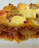 Lasaña de platano