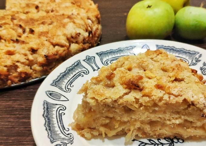 Песочный пирог с яблоками и грушами рецепт с фото пошагово