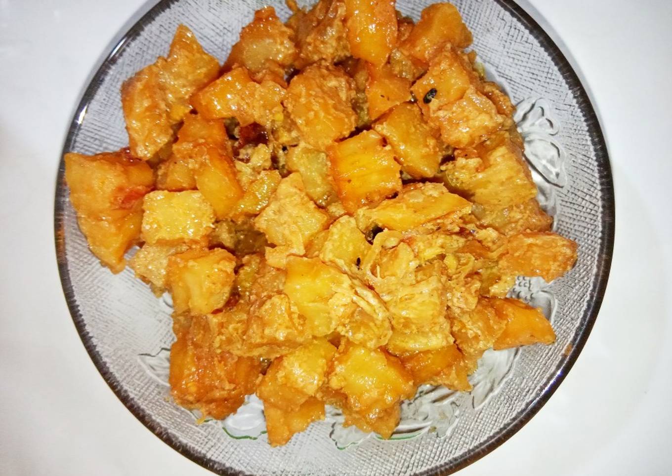 Sambel goreng kentang (pedas tanpa cabe merah)