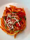 Crab Fettuccine with Tomato Sauce 🦀 🍅 ♥️