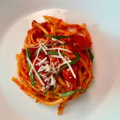 Crab Fettuccine with Tomato Sauce 🦀 🍅 ♥️ A picture of Crab Fettuccine with Tomato Sauce 🦀 🍅 ♥️.