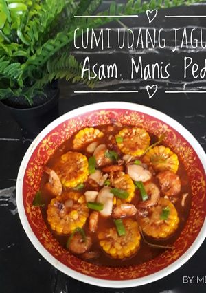 Foto resep Cumi Udang Jagung Asam Manis Pedas