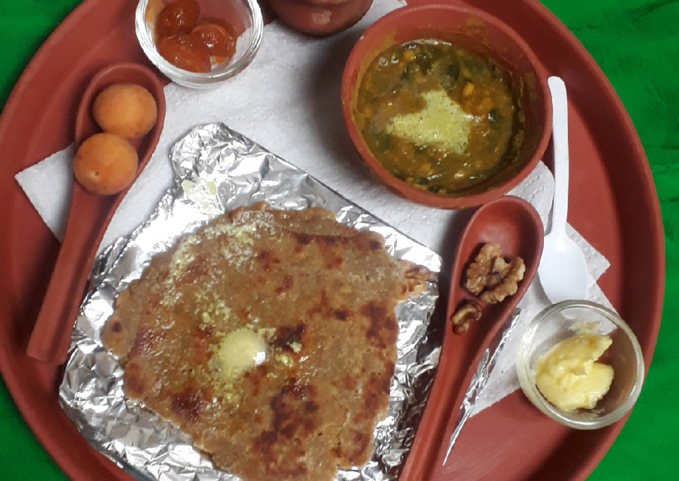 Dal palak punjabi stayle (Mitti ki Handi)