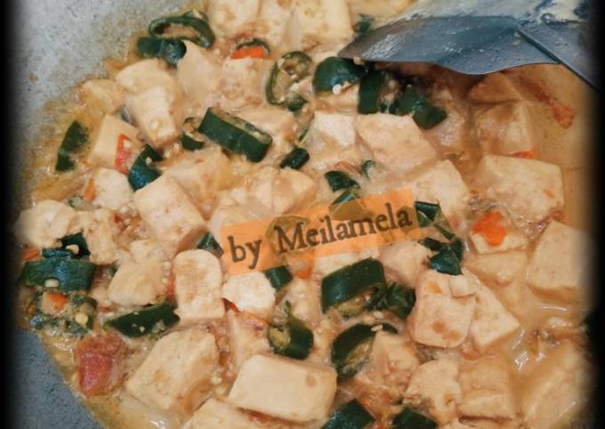 Bagaimana Membuat Sayur tahu santan cabe ijo Anti Gagal