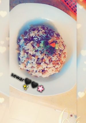 صورة لوصفة رز بعدس