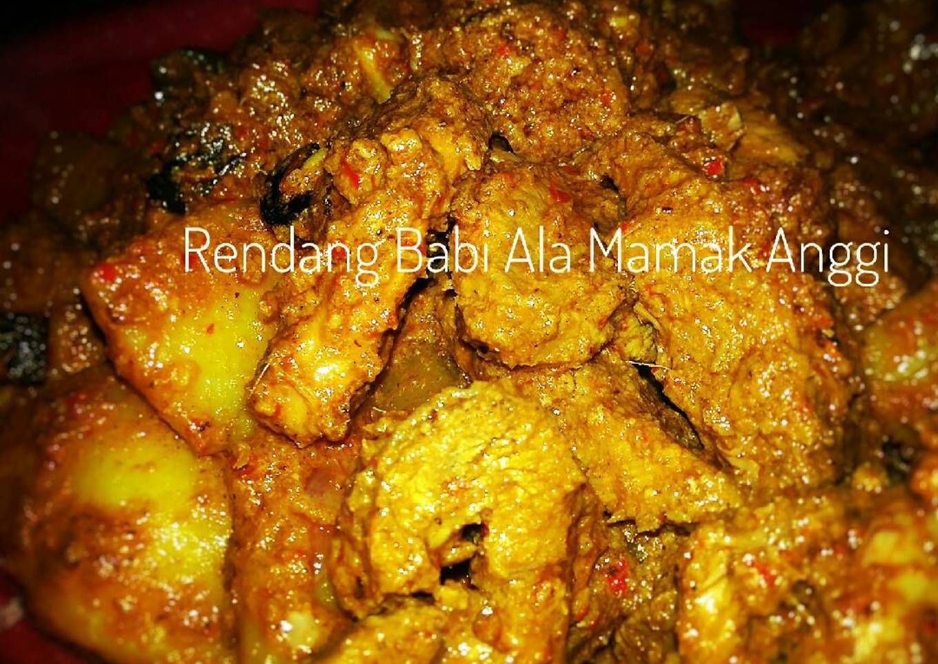 Rendang daging Babi 🐖