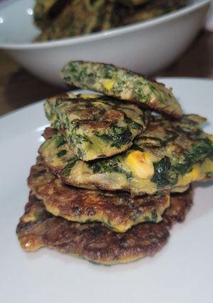 Una foto de Bocaditos de espinaca y choclo 🌽♡