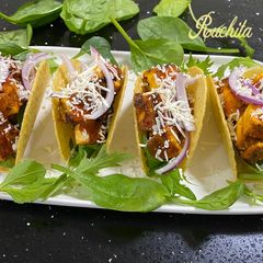 A picture of Paneer Tikka Tacos.