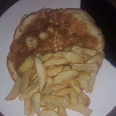 A picture of Fried potato &Egg.