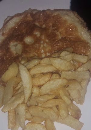 A picture of Fried potato &Egg.