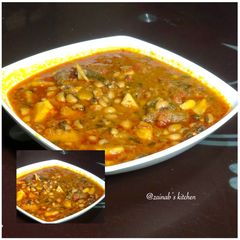 A picture of Sweet potato & beans porridge🍽.